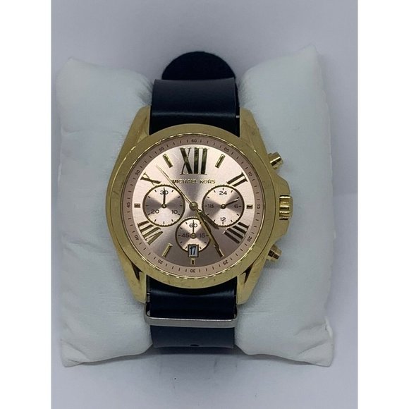 Michael Kors MK6359 Women's Leather Analog Pink Di - Picture 2 of 11